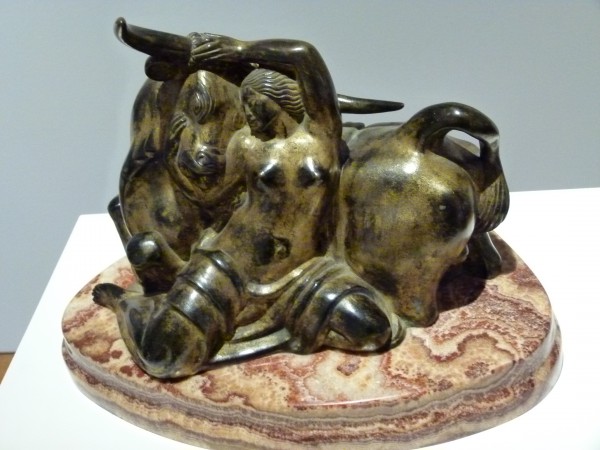 Europa und der Bulle. Kust-Skulptur von Paul Manship (1885-1966). Gesehen im High-Museum in Atlanta.